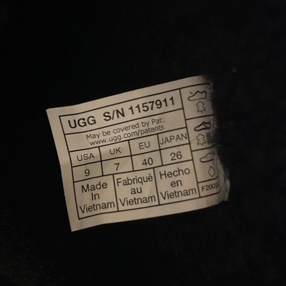 UGG Women Size 9 New Heights Platform Xtra Tall Black Suede Boots 1157911 NEW - Picture 7 of 8